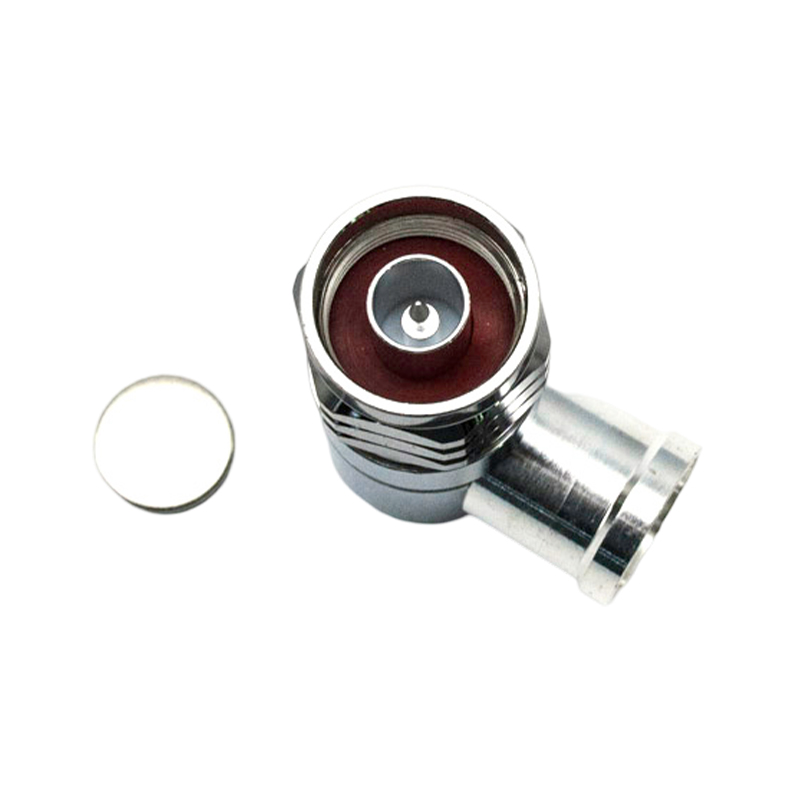 N MALE R/A CONNECTOR FOR 1/2 SUPER FLEXIBLE CABLE(Solder type)