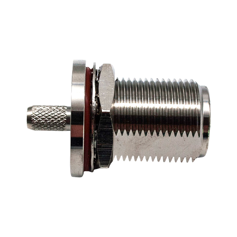N FEMALE BULKHEAD CONNECTOR FOR RG58 CABLE