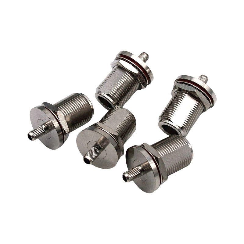 N FEMALE BULKHEAD CONNECTOR FOR RG58 CABLE
