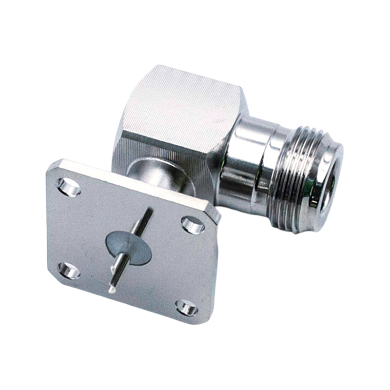 N FEMALE RIGHT ANGLE FLANGE CONNECTOR