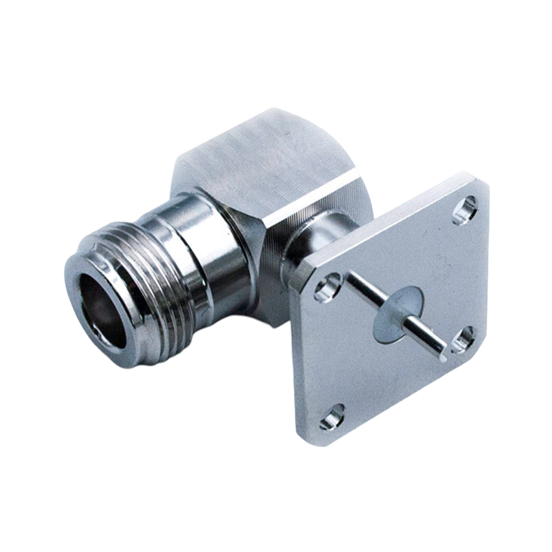 N FEMALE RIGHT ANGLE FLANGE CONNECTOR