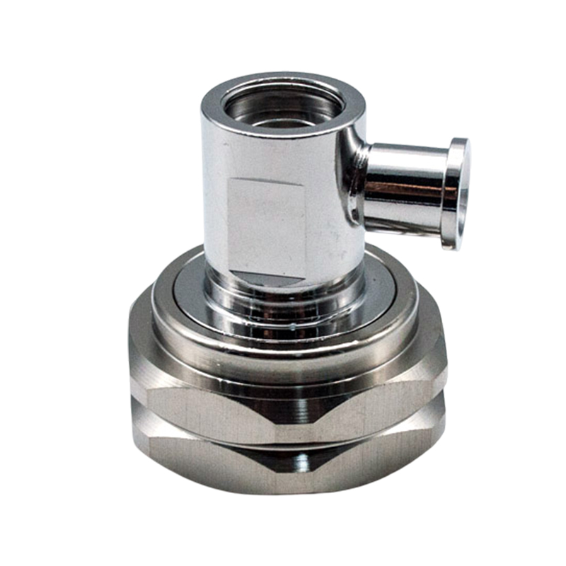 7/16 Male Right Angle Connector for 1/4” Superflex Cable Soldering