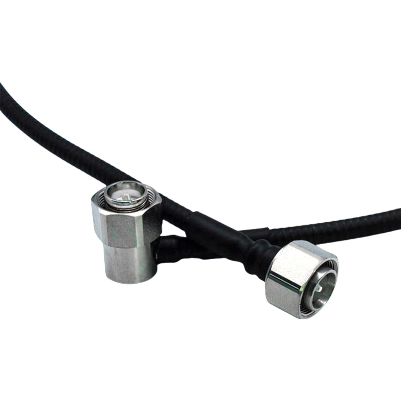 1/4”Superflex jumper, 4.3-10 RA Male to 4.3-10 Male Straight