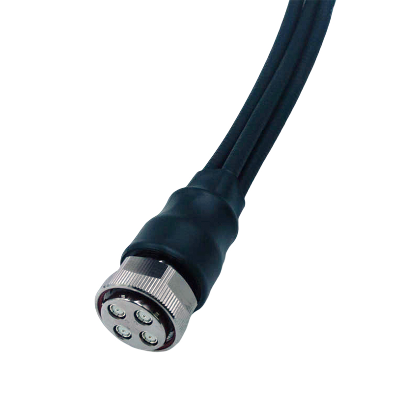 1/4” Superflexible Jumper Cable, MQ4 Plug to 4.3/10 Male, L(m)