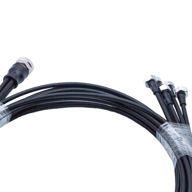1/4” Superflexible Jumper Cable, MQ5 Plug to 4.3/10 Male, L(m)